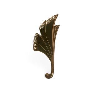 Elegant Black and Gold Brooch